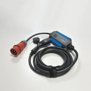 Morek 22kW laadija 3P32A CEE, LCD displei  5m kaabel, Type2 pistikuga kaasaskantav reisilaadija