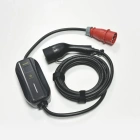 Morek 11kW laadija 3P16A CEE, LCD displei, 5m kaabel, Type2 pistikuga, kaasaskantav reisilaadija